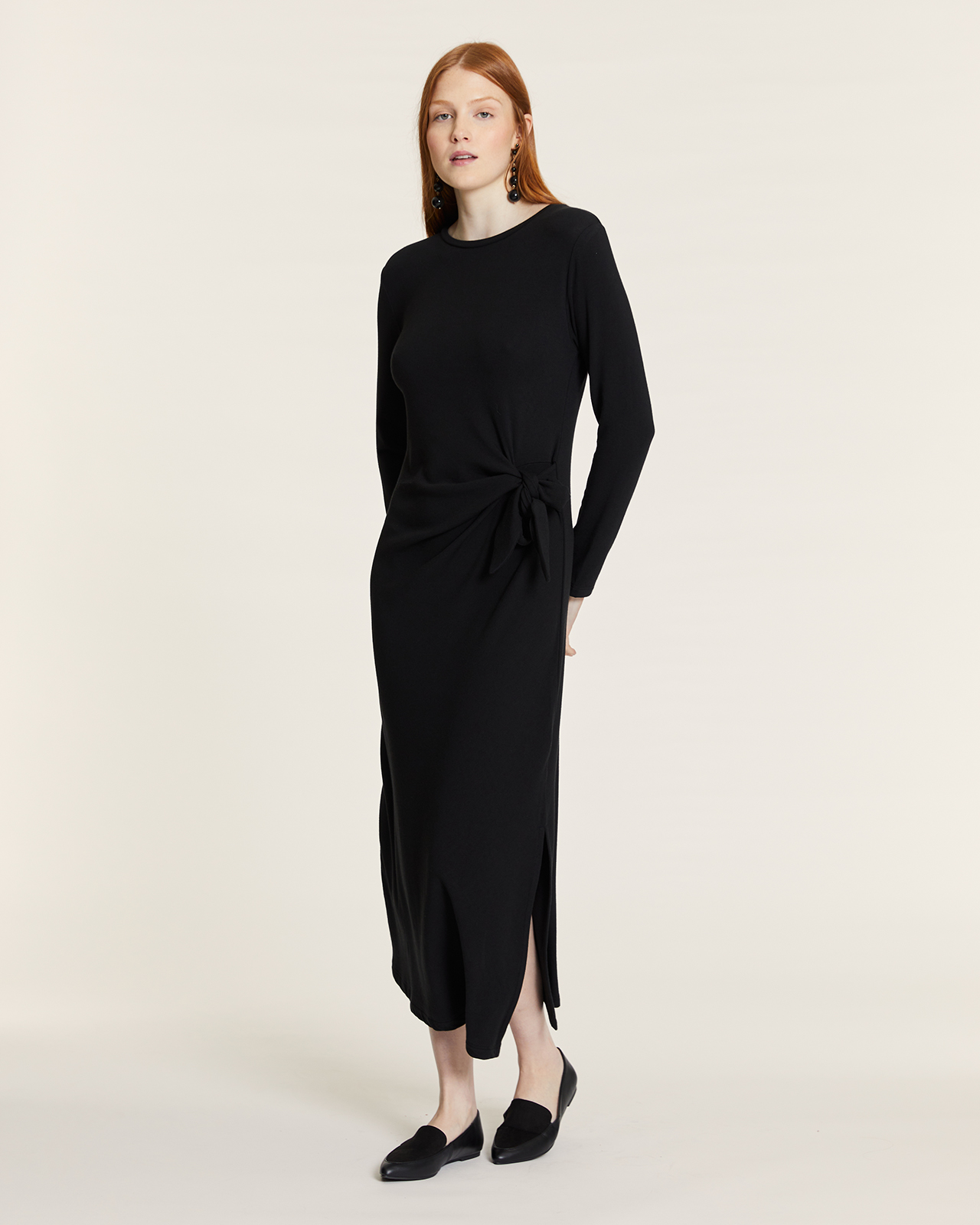 Vestido Anudado de Punto Negro by Pepa Loves - Imagen 2