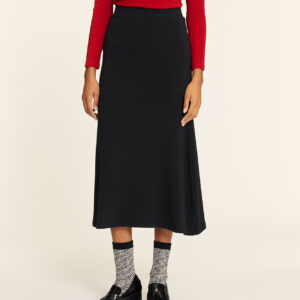 Falda Midi Evasé Negro by Pepa Loves