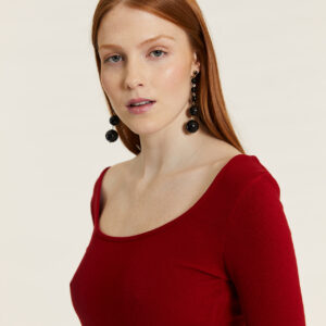 Top Bailarina Canalé Rojo by Pepa Loves