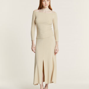 Falda de Canalé Crema by Pepa Loves