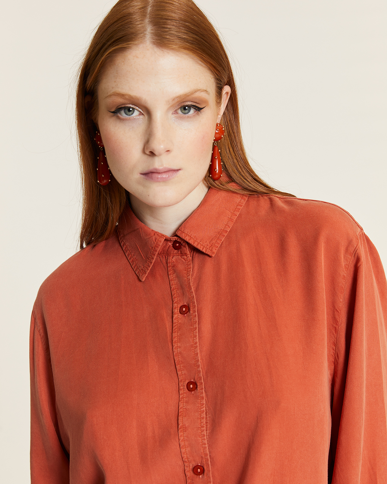 Camisa Larga Tencel Toffe by Pepa Loves