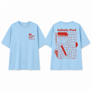 Camiseta Infinity Pool Azul Cielo y Rojo by Muro