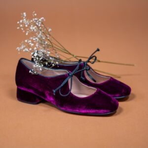 Zapato Umai Terciopelo Burdeos by Miuxa