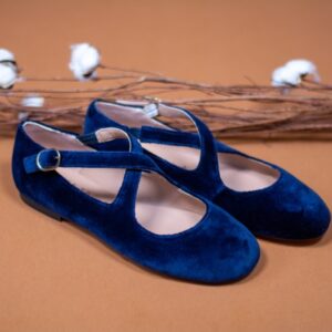 Zapato Mieko Terciopelo Marino by Miuxa