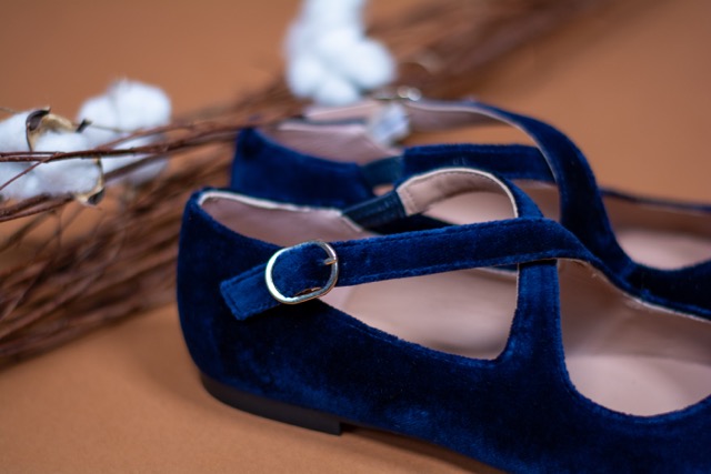 Zapato Mieko Terciopelo Marino by Miuxa - Imagen 3