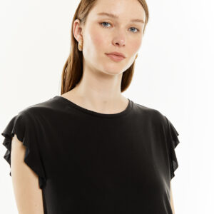 Camiseta Volante Negro by System Action