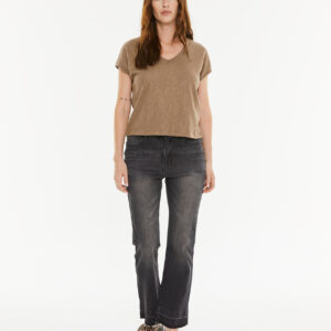 Pantalón Denim Flare Negro by System Action