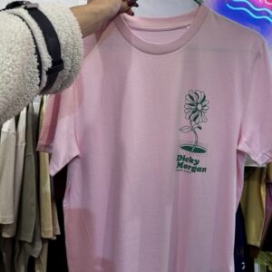Camiseta Flor Rosa y Verde by Muro