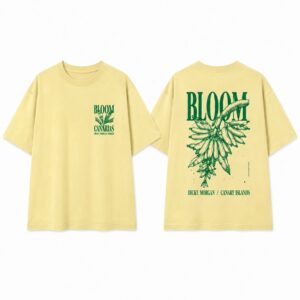 Camiseta Bloom Beige y Verde by Muro