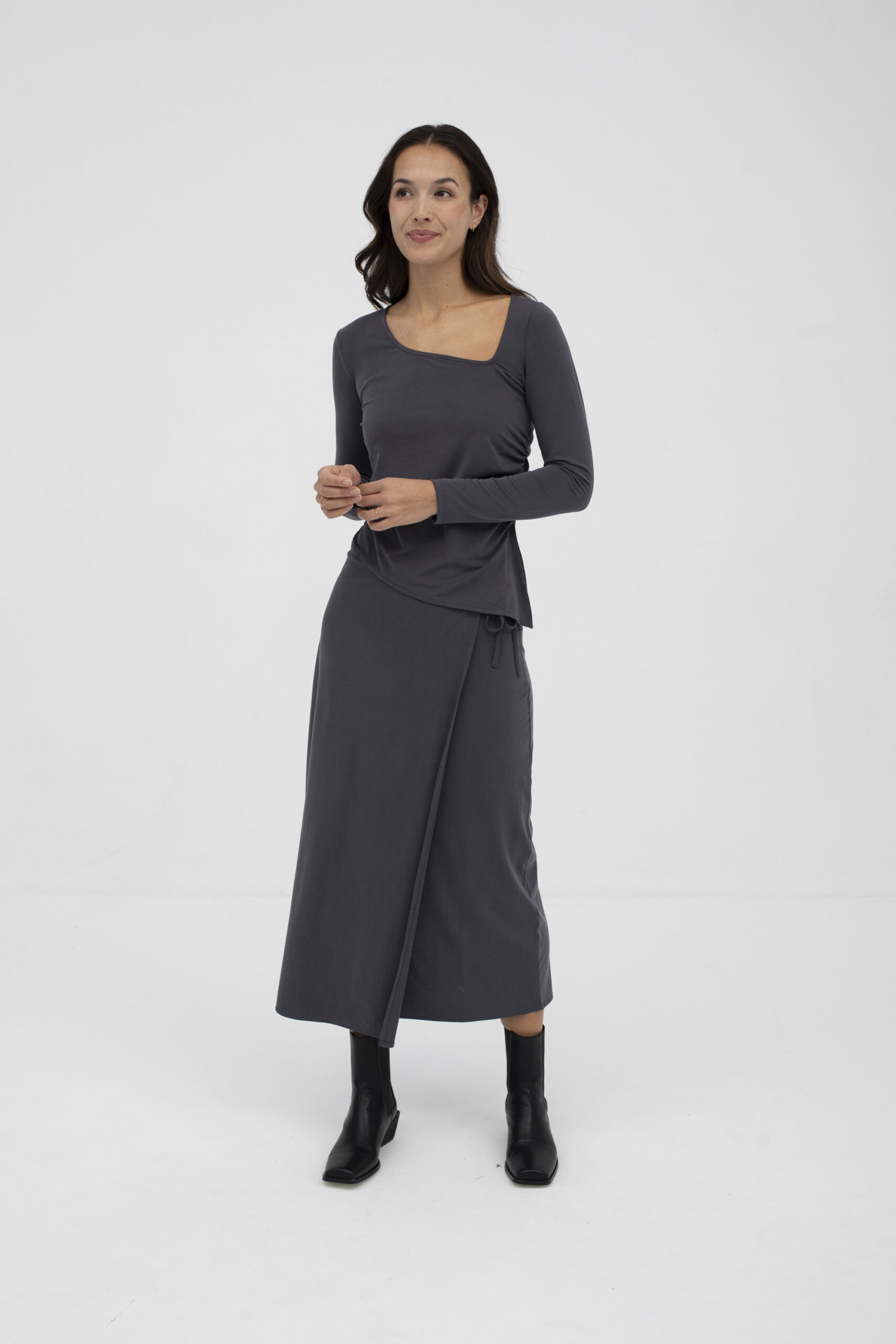 Falda Spital Gris by Mus & Bombon