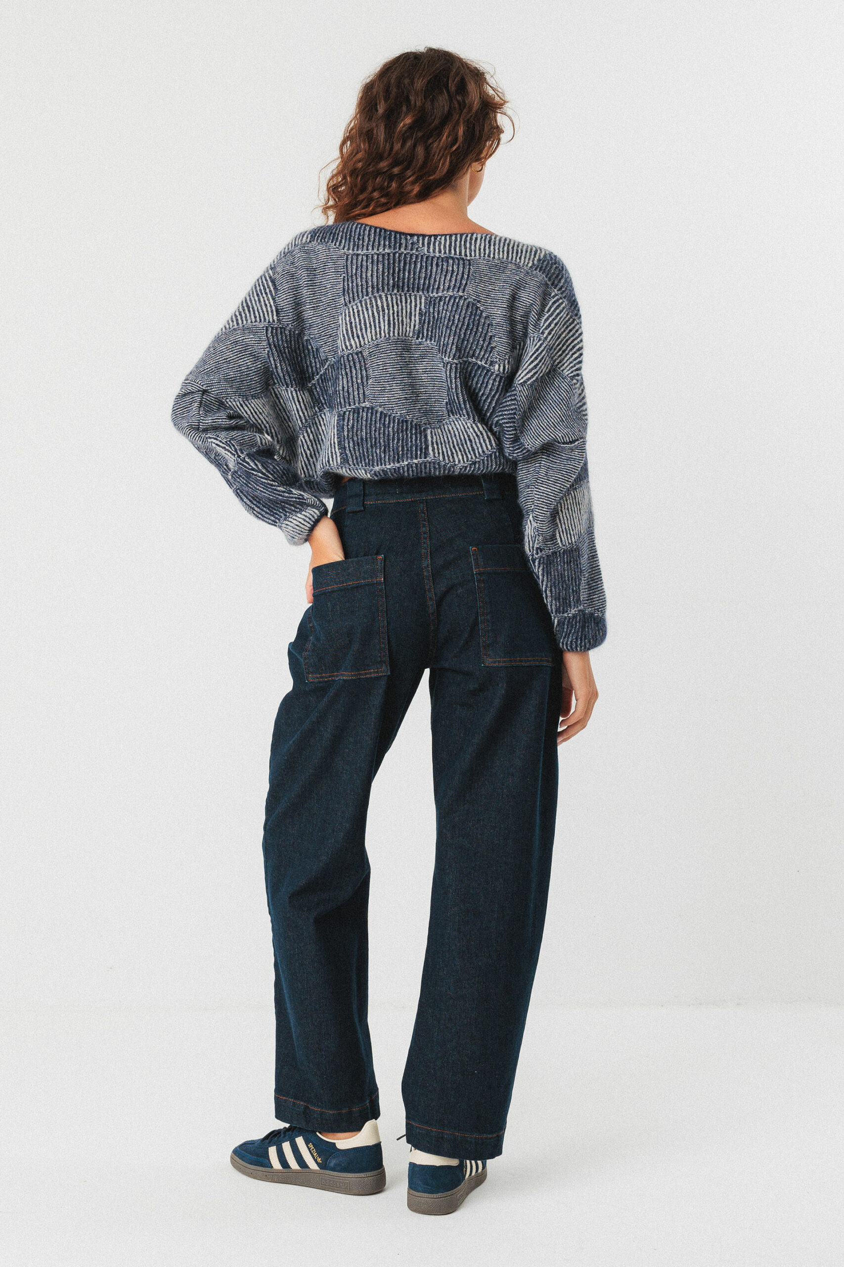 Pantalón Amata Dark Denim by SKFK - Imagen 4