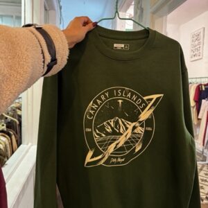 Sudadera Teide Verde y Crema by Muro