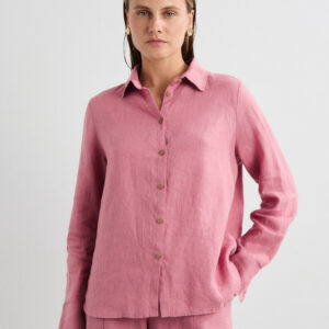 Camisa Básica Manga Larga Aurora Rosa Oscuro by Mus & Bombón