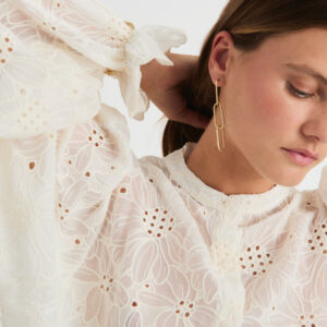 Blusa Romántica Cuello Mao Evelia by Mus & Bombón