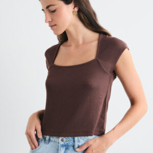 Camiseta Manga Corta Marrón Cenit by Mus & Bombón