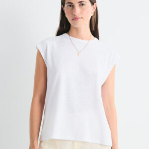 Camiseta Escote Caja Luzara Blanca by Mus & Bombón