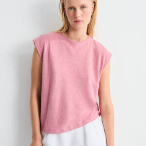 Camiseta Escote Caja Luzara Rosa Oscuro by Mus & Bombón