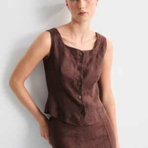 Top Cyra Marrón by Mus & Bombon