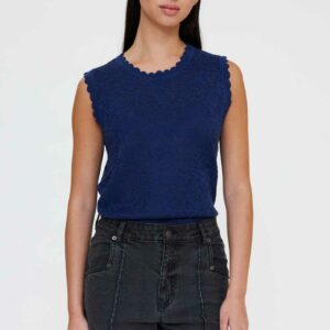 Top Encaje Navy by Wild Pony 10614