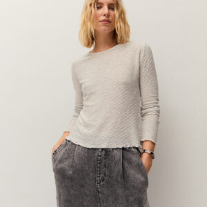 Camiseta Textura Gris Clara Leonor by System Action