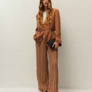 Pantalón Rayas Camel Julieta by System Action