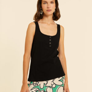 Top Canalé Botones Negro by Pepa Loves
