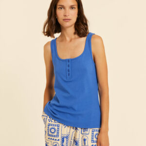 Top Canalé Botones Azul by Pepa Loves