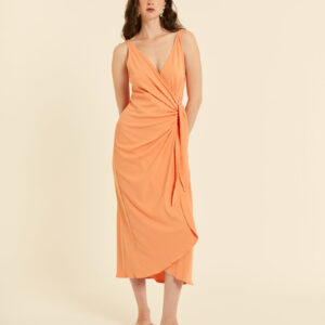 Vestido Canalé Cruzado Peach by Pepa Loves