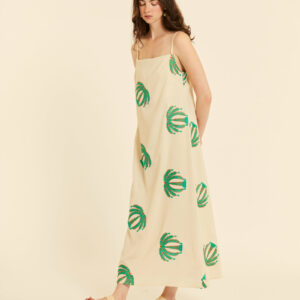 Vestido Tirantes Bordado Palmeras by Pepa Loves