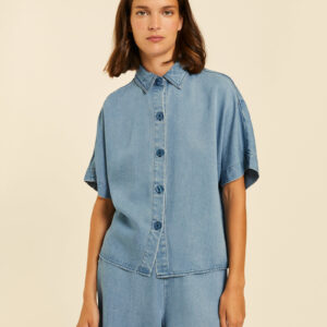 Camisa Manga Corta Denim by Pepa Loves