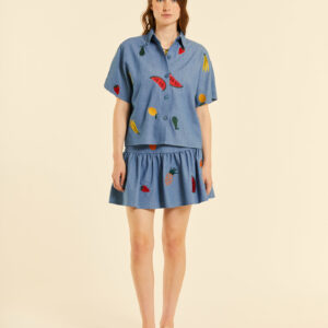 Camisa Bordado Frutas by Pepa Loves