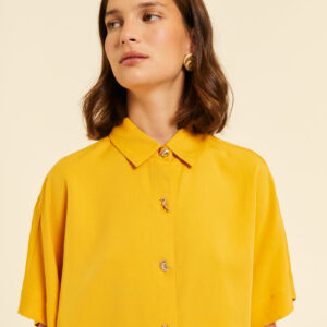 Camisa Manga Corta Amarilla by Pepa Loves