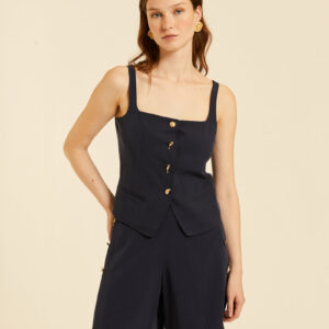 Top Chaleco Negro by Pepa Loves