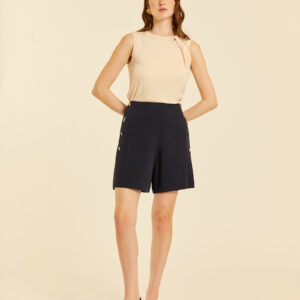 Shorts Botones Negro by Pepa Loves