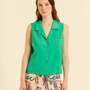 Camisa sin Mangas Verde by Pepa Loves