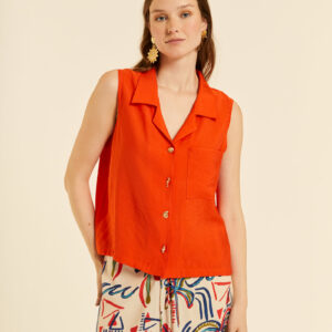 Camisa sin Mangas Coral by Pepa Loves