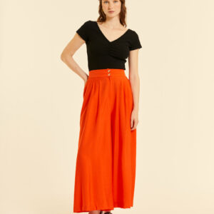 Pantalón Fluido Pinzas Coral by Pepa Loves