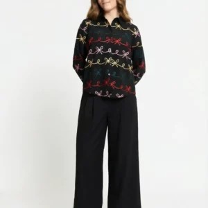 Pantalón Ancho Crepé Negro by Pepa Loves