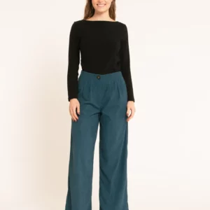 Pantalón Pana Ancho Verde by Pepa Loves