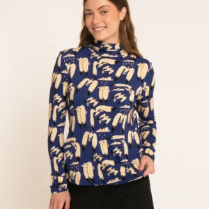 Top Cuello Alto Blue Birds by Pepa Loves
