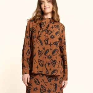 Blusa Brown Hearts by Pepa Loves