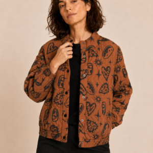 Chaqueta Brown Hearts by Pepa Loves
